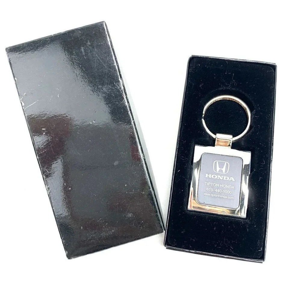 Honda Silver Metal Key Ring In Presentation Box